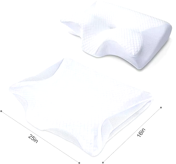 DeepRest® Ergonomic Cooling Memory Foam Neck Pillow