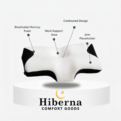 DeepRest® Ergonomic Cooling Memory Foam Neck Pillow